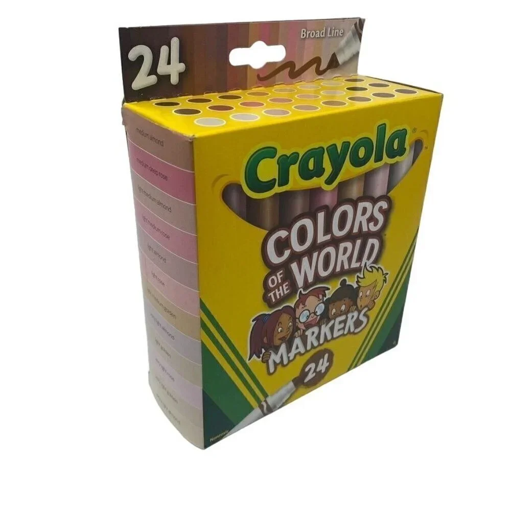 Colors of the World Washable Skin Tone Markers, 24 Count